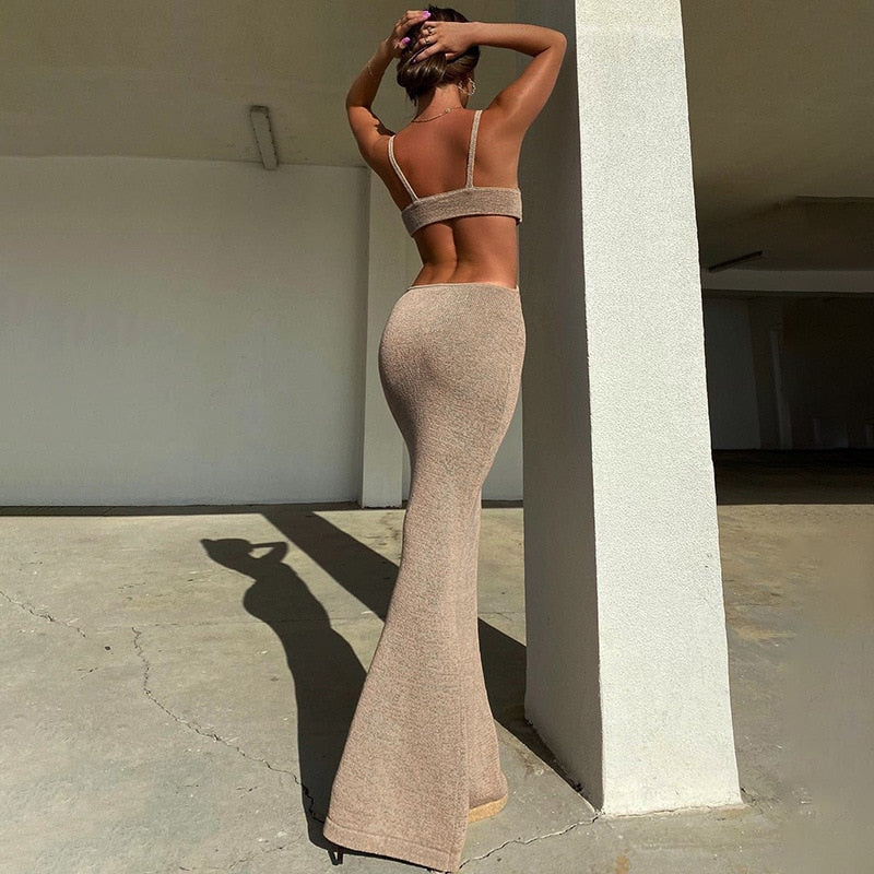 Vacation Knitted Maxi Dresses for Women