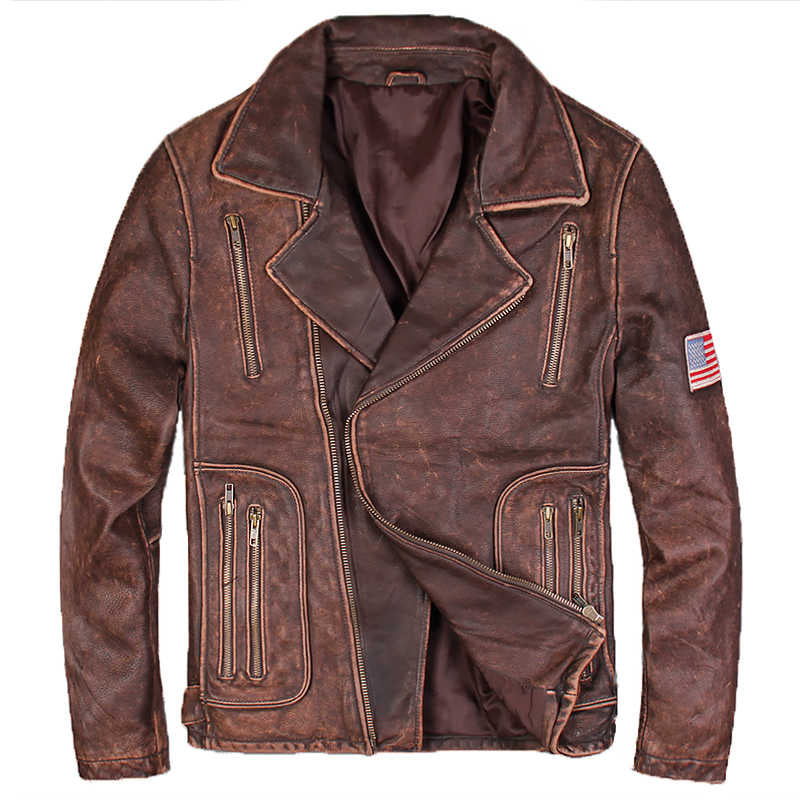 Men's Vintage Pilot Leather Jacket