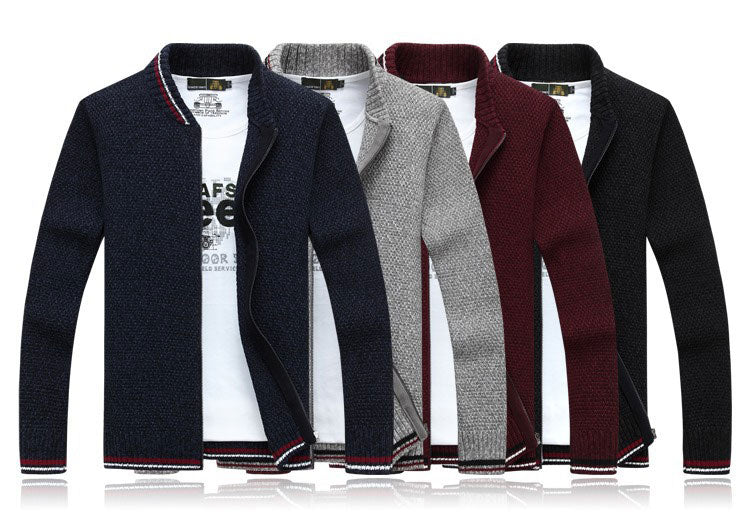 Men's Long Sleeve Cardigan Sweater