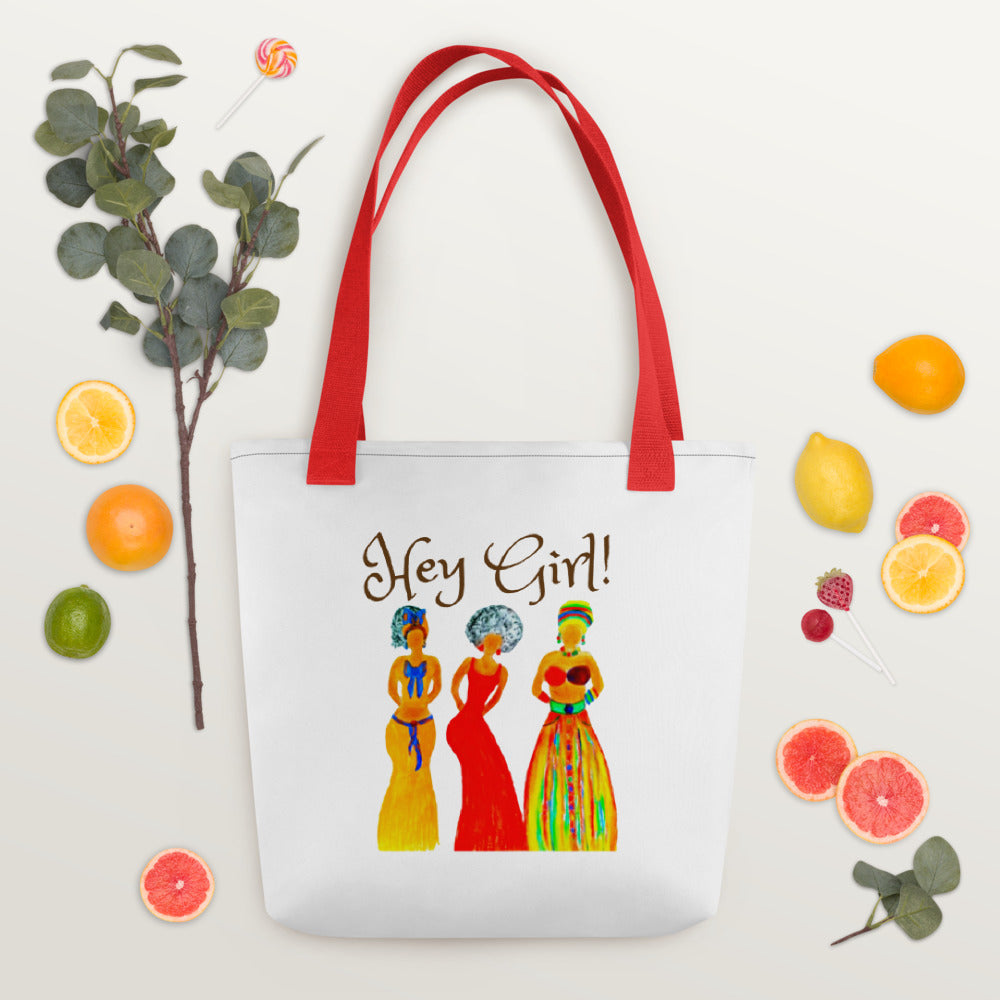 Hey Girl Spring/Summer Carry Around Tote Bag