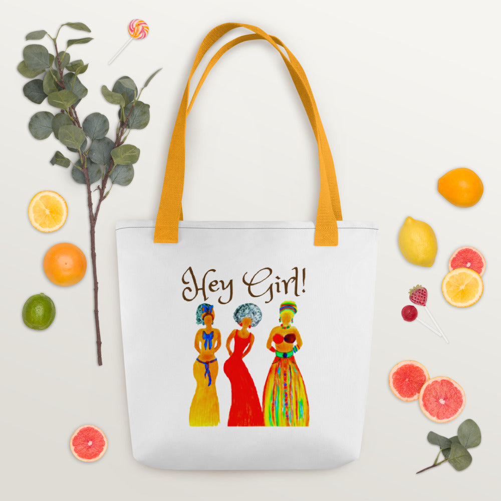 Hey Girl Spring/Summer Carry Around Tote Bag
